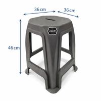 Nivalmix-Banqueta Nova Plastico-03- Cinza Conc. - 1087 - Usual Utilidade-2518457